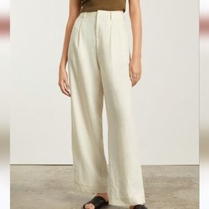 NWT Everlane The Linen Way High Drape Pant Size 0
